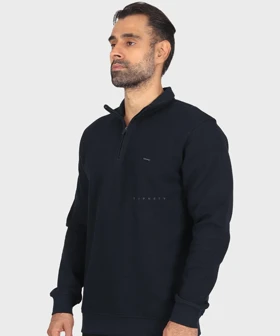 تیشرت آستین بلند یقه اسکی و نیم زیپ 0624