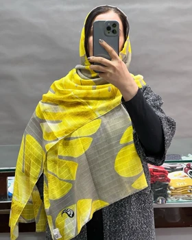 شال نخی برگ انجیری