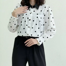 شومیز زنانه طرح توپکی