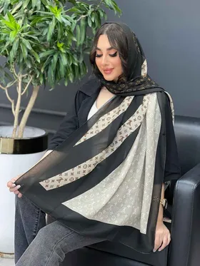 شال حریر نخ طرح LY