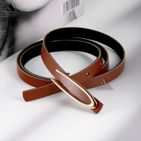 کمربند باریک زنانه Skinny Leather Belt BL78