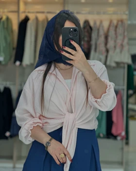 مانتو پاستیلی آستین چین