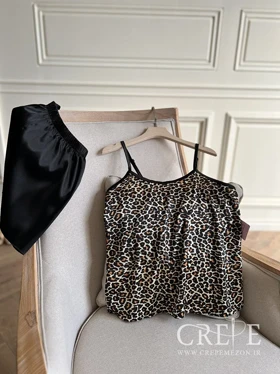تاپ شلوارک طرح پلنگی
