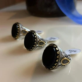 انگشتر استیل رنگ ثابت مردانه کد tw10035