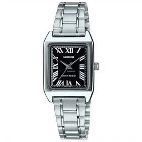 ساعت مچی زنانه کاسیو Casio مدل LTP-V007D-1BUDF با بند استیل و صفحه مشکی