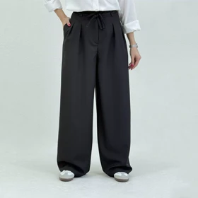 شلوار پارچه ای بگ زنانه