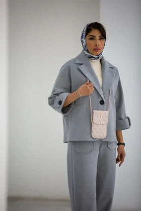 پالتو کت موهر آستین پاگون