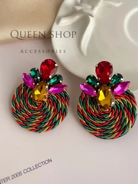 گوشواره تابستانی دخترانه گرد