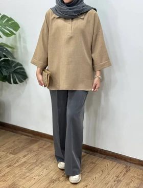 تونیک مانتویی جلو بسته کیارا