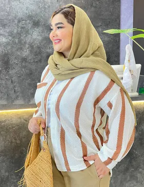 شومیز راه راه بارلی کد : 100325