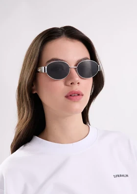 عینک آفتابی دی فرانکلین مدل D.franklin Cuprum Round Silver / Black