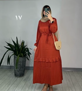 پیراهن مانتویی شکوفه با ارسال رایگان