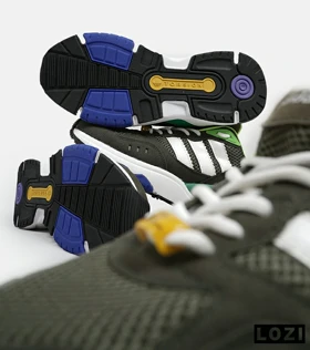 کفش کتانی مردانه سبز سفید آبی ADIDAS torsion