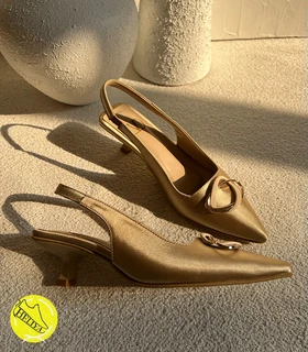 کفش مجلسی زنانه پاشنه کوتاه گربه ای وارداتی