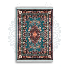 *جدید* فرشینه از جنس پارچه شانل مخمل ترک طرح فانتزی برند دفه کد 1800