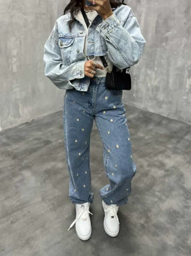 شلوار طرح گل