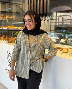 شومیز راه‌راه خنک