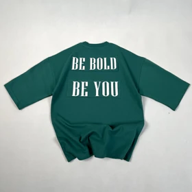تیشرت مردانه وارداتی تیکه دوزی برند Bold and Basic سبز