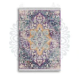 *جدید* فرشینه از جنس پارچه شانل مخمل ترک طرح فانتزی برند دفه کد 1909