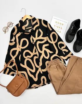 شومیز طرح دار (41)کد3579