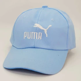 کلاه آفتابی زنانه و مردانه و نوجوانان پوما Puma نخ کتان قابل تنظیم سایز کد 50550 (آبی آسمانی)