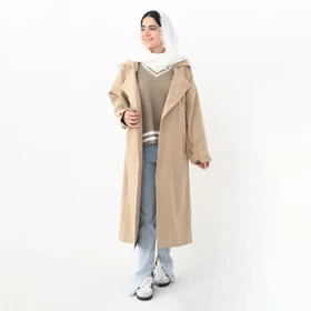 ترنچ کت زارا پشت دکمه کد 877