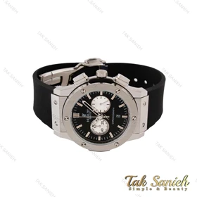 ساعت هابلوت مردانه سه موتوره نقره ای مشکی پاندا Hublot-4896-G