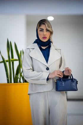 کت و شلوار استین پیله ماهک