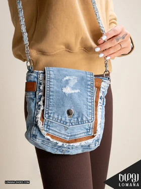 کیف جین رودوشی زنجیری لومانا - کد 2750