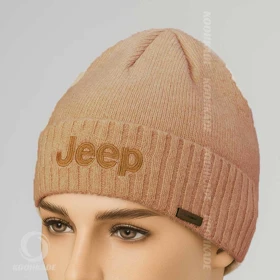 کلاه بافت JEEP (کرم)