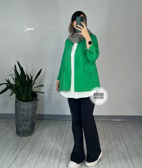 کت لینن مهتاب