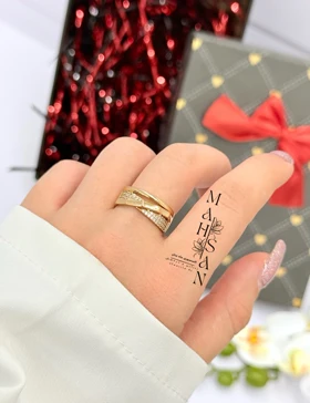 انگشتر زنانه طرح حلقه ژوپینگ سایز 6