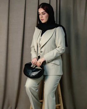 ست سه تیکه یقه بلیزر