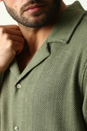 پیراهن آستین کوتاه یقه انگلیسی مردانه