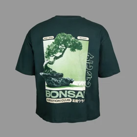 تیشرت باکسی اسوس اورسایز بونسای گرافیک ASOS Boxy Oversized T-Shirt Bonsai Graphic