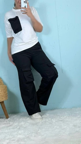 ست تیشرت و شلوار کارگو 88370