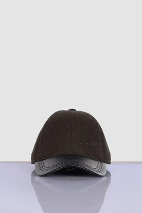 کلاه کپ نمدی و لبه چرم 0001