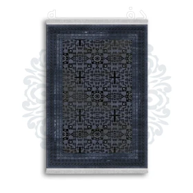 *جدید* فرشینه از جنس پارچه شانل مخمل ترک طرح فانتزی برند دفه کد 783