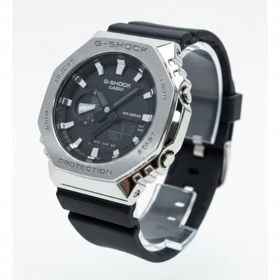ساعت جی شاک2100مشکی صفحه استیل
