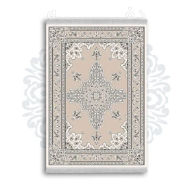 *جدید* فرشینه از جنس پارچه شانل مخمل ترک طرح فانتزی برند دفه کد 1218