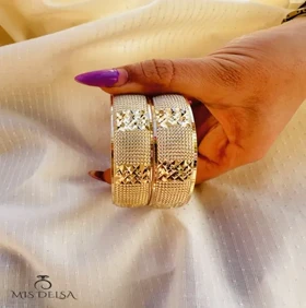 النگو نیم تک پوش طلاروس کد 185