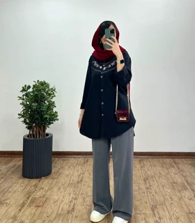 مانتو گلدوزی ساحل