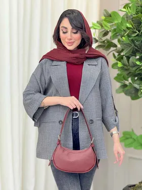 مانتو دو دکمه آستین سگک