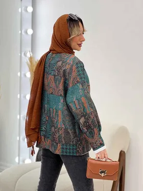 مانتو کوک دوزی طرح دار