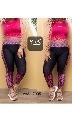 ست نیم‌تنه شلوار چاپی بیگ سایز 7008