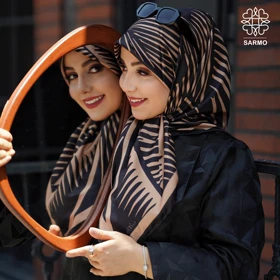 روسری ابریشم توییل پالمیرا