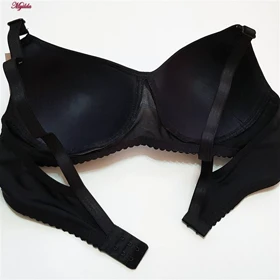 سوتین زنانه گلستان مدل بدون فنر کاپ اسفنجی مشکی کد 4974