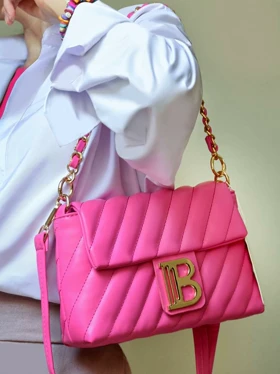 کیف دوشی زنانه بنومدل یارا کد 4824 (سرخابی)