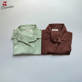 شومیز باکسی جلو گره