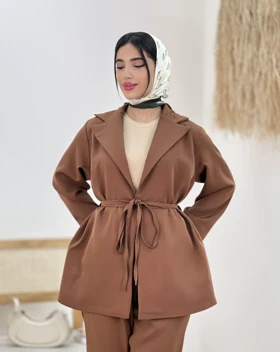 کت و شلوار بنددار طناز(23) کد:4998